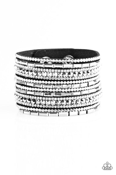 paparazzi-jewelry-wham-bam-glam-black/white-bracelet-patty-conns-bling-boutique