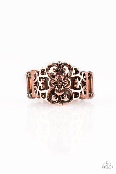paparazzi-jewelry-fanciful-flower-gardens-copper-ring-patty-conns-bling-boutique