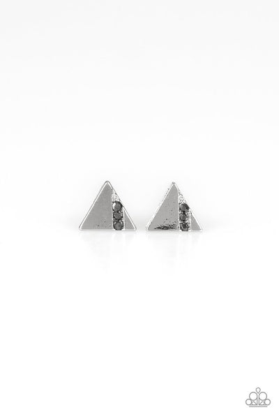 paparazzi-jewelry-pyramid-paradise-silver-post-earrings-patty-conns-bling-boutique