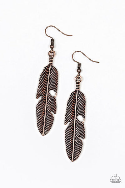 paparazzi-jewelry-feathers-quill-fly-copper-earrings-patty-conns-bling-boutique