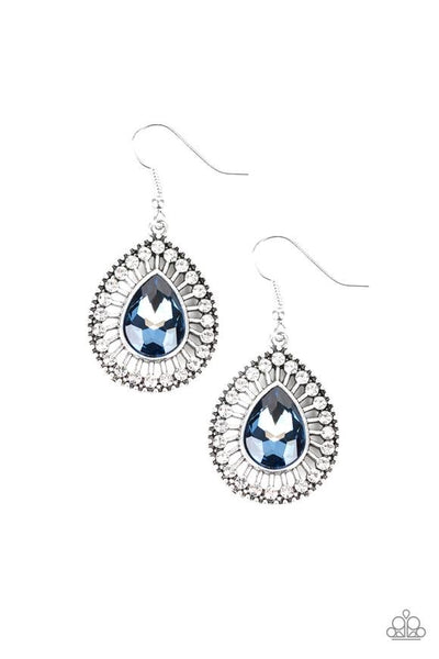 Paparazzi Jewelry | Limo Service - Blue Earrings | Patty Conn's Bling Boutique