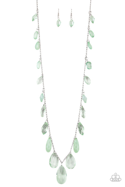 Paparazzi Jewelry | GLOW And Steady Wins The Race - Green Necklace | Patty Conn's Bling Boutique