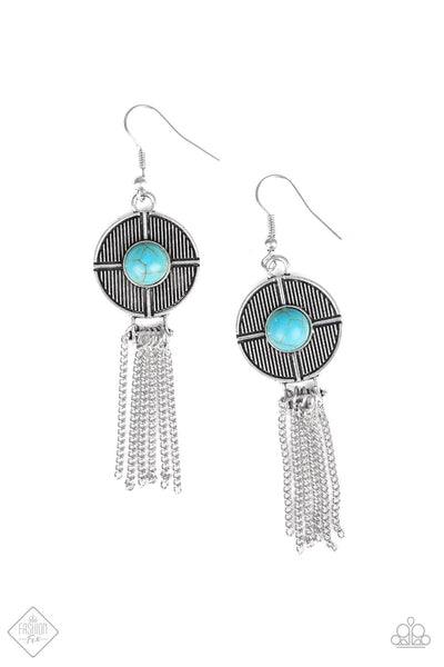 Paparazzi Jewelry | Desert Voyage - Blue Earrings | Patty Conn's Bling Boutique