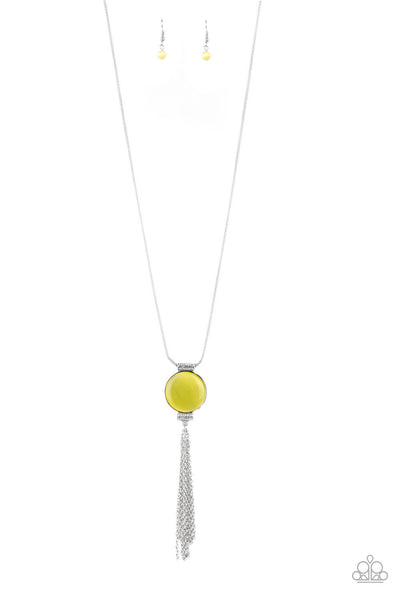 Paparazzi Jewelry | Happy As Can BEAM - Yellow Moonstone Necklace | Patty Conn's Bling Boutique