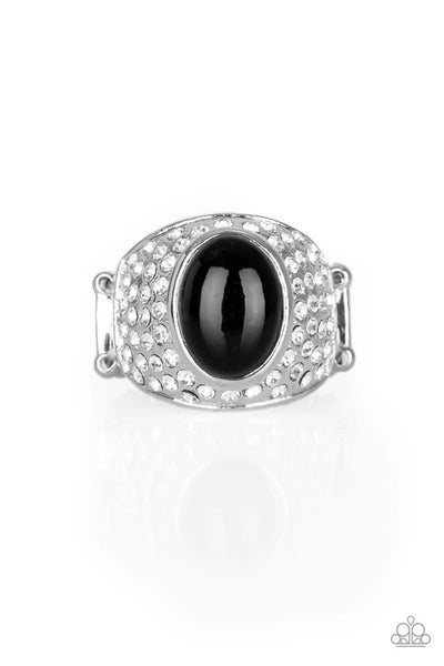 Paparazzi Jewelry | Glittering Go-Getter - Black Ring | Patty Conn's Bling Boutique