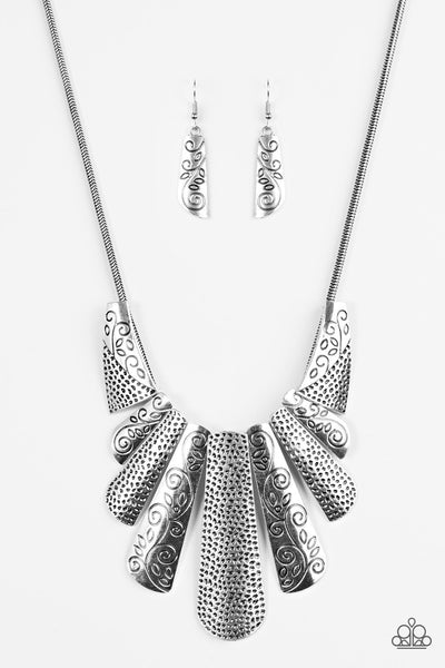 Paparazzi Jewelry | Untamed - Silver Necklace | Patty Conn's Bling Boutique
