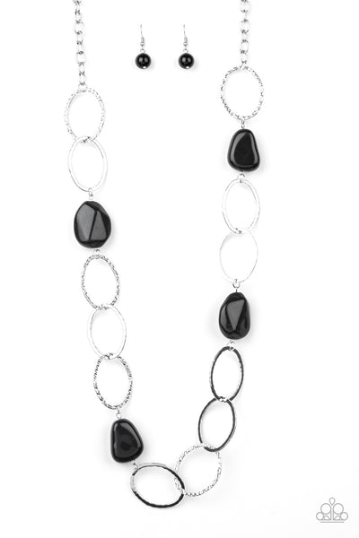 Paparazzi Jewelry | Modern Day Malibu - Black Necklace | Patty Conn's Bling Boutique