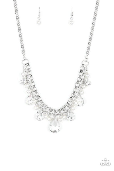 Paparazzi Jewelry | KnockoutQueen - White Necklace | Patty Conn's Bling Boutique