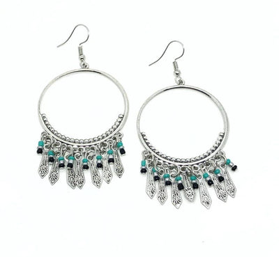 Paparazzi Jewelry | Floral Serenity - Blue Earrings | Patty Conn's Bling Boutique