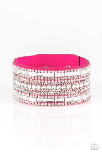Paparazzi Jewelry | Rebel Radiance - Pink Bracelet | Patty Conn's Bling Boutique