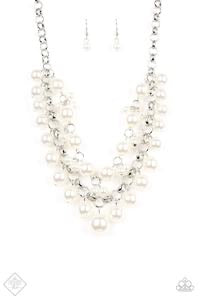 Paparazzi Jewelry | BALLROOM Service - White Necklace | Patty Conn's Bling Boutique