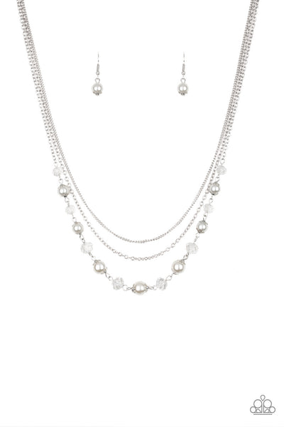 Paparazzi Jewelry | Tour de Demure - White Necklace | Patty Conn's Bling Boutique