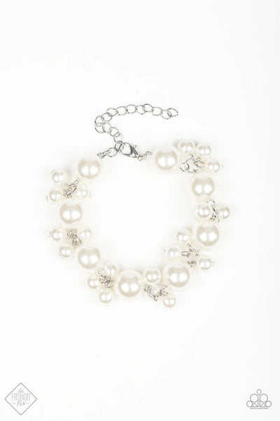 Paparazzi Jewelry | Broadway Ballroom - White Bracelet | Patty Conn's Bling Boutique