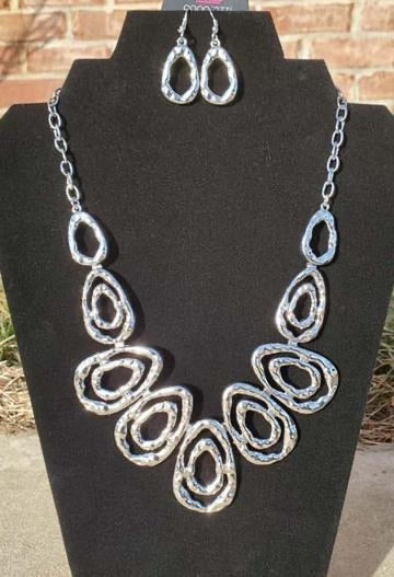 Paparazzi Jewelry | Terra Couture - Silver Necklace | Patty Conn's Bling Boutique