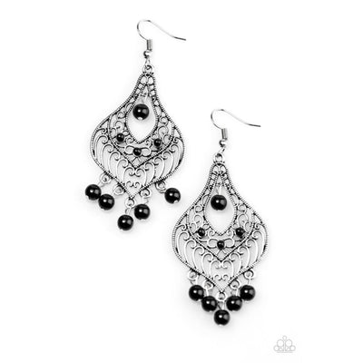 Paparazzi Jewelry | Elegant Enchantment - Black Earrings | Patty Conn's Bling Boutique