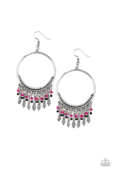 Paparazzi Jewelry | Floral Serenity - Pink Earrings | Patty Conn's Bling Boutique