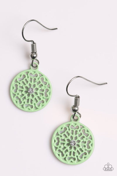 Paparazzi Jewelry | Colorfully Capricious - Green Earrings | Patty Conn's Bling Boutique